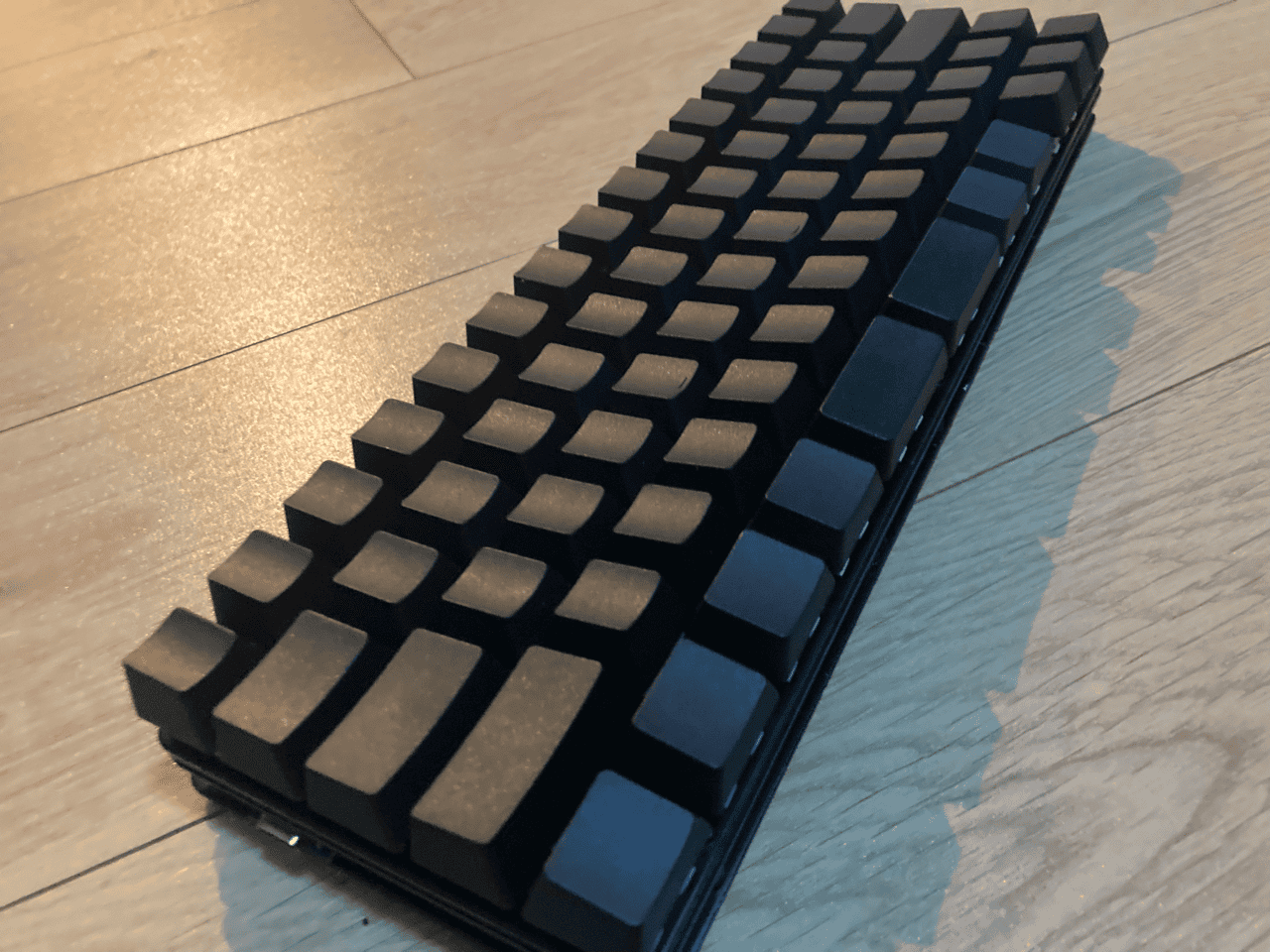 自作キーボードの俯瞰図
